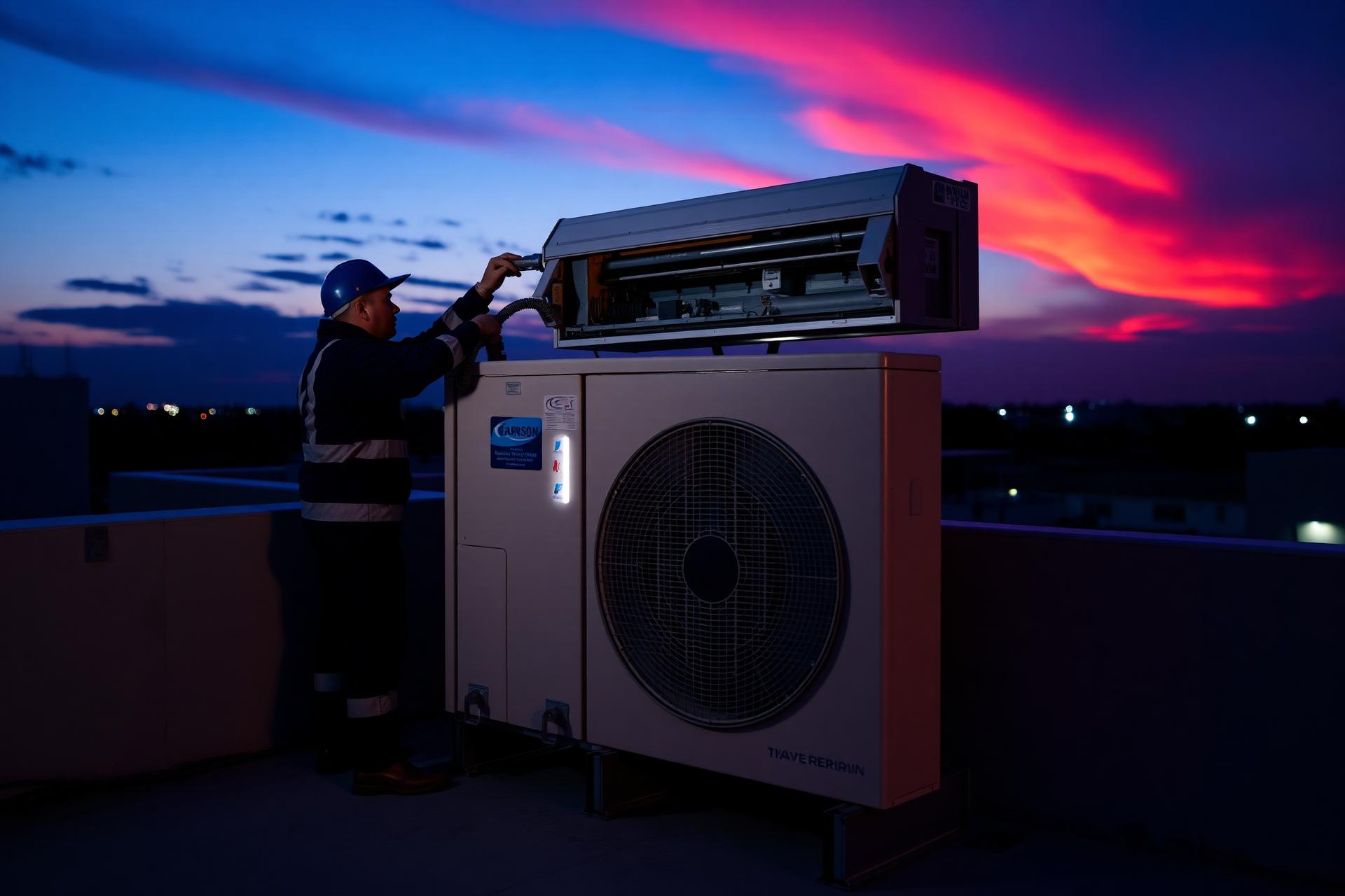 HVAC technician at work in Gauteng